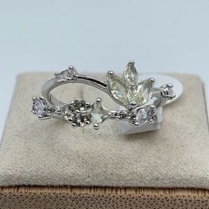 Bomb Party 2 Ring set DELIGHTFUL GRACE RBP6396 Yellow Quartz/Rhodium NWT&BAG